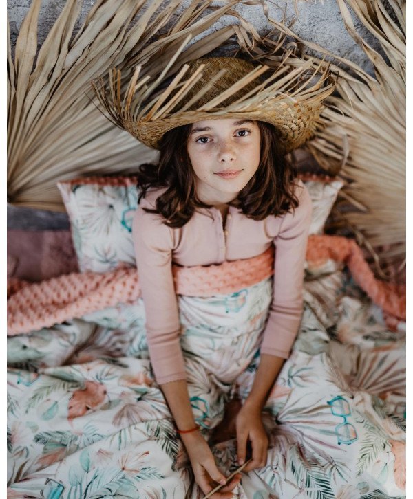 Λεπτή κουβερτούλα Boho girl- Papaya Λεπτή κουβερτούλα Boho girl- Papaya