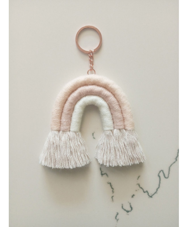 Macrame Rainbow-Nude -Mini Macrame Rainbow-Nude -Mini