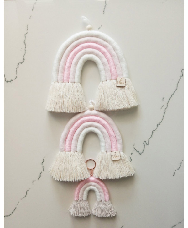 Macrame Rainbow-Pink -XSmall