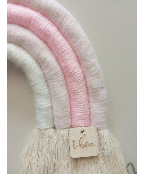Macrame Rainbow-Pink -XSmall