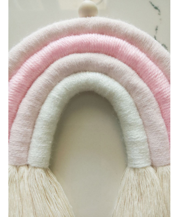 Macrame Rainbow-Pink -XSmall