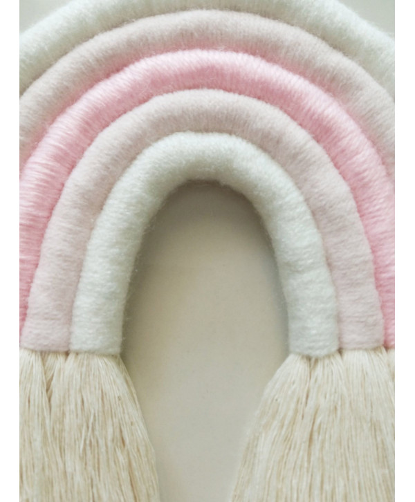 Macrame Rainbow-Pink -Small