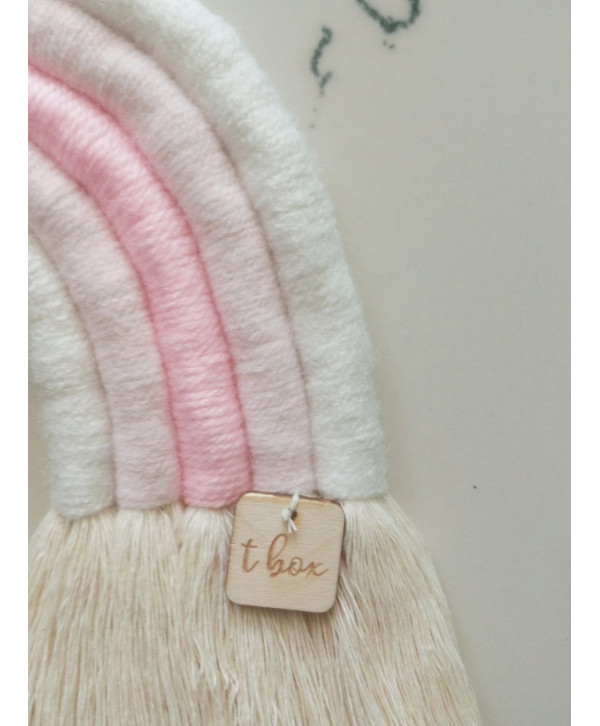 Macrame Rainbow-Pink -Small