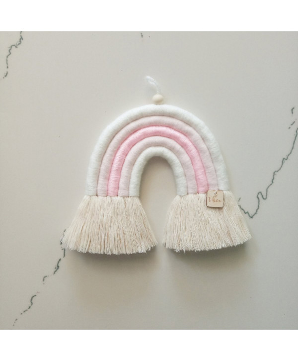 Macrame Rainbow-Pink -Small Macrame Rainbow-Pink -Small