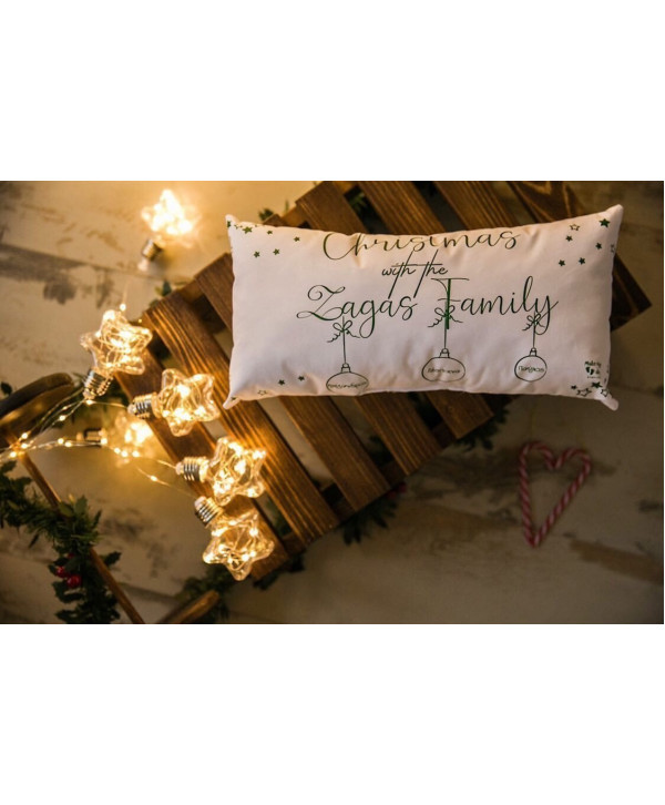 Christmas family μαξιλαράκι 20x40εκ