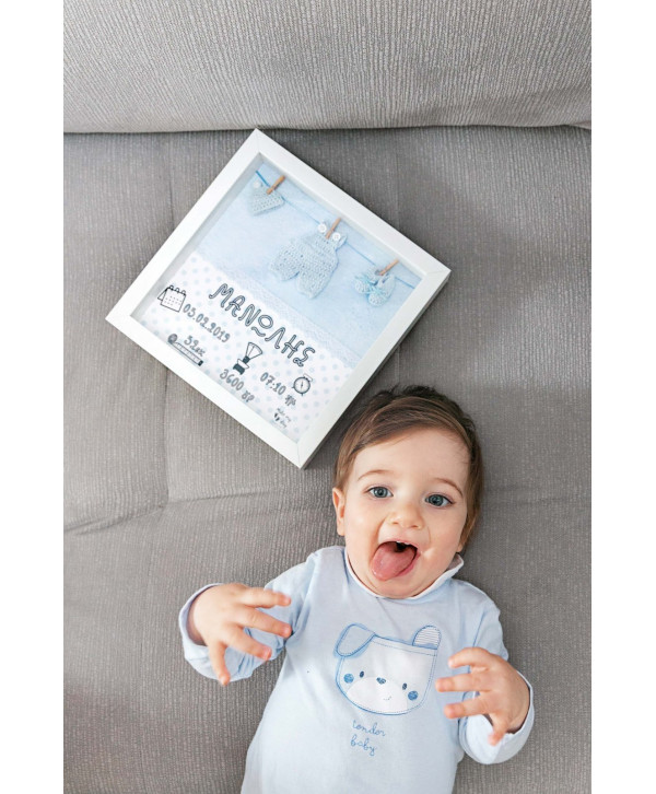 Προσωποποιημένο καδράκι μπουγάδα Σιελ-Crochet Birth Frame Προσωποποιημένο καδράκι μπουγάδα Σιελ-Crochet Birth Frame