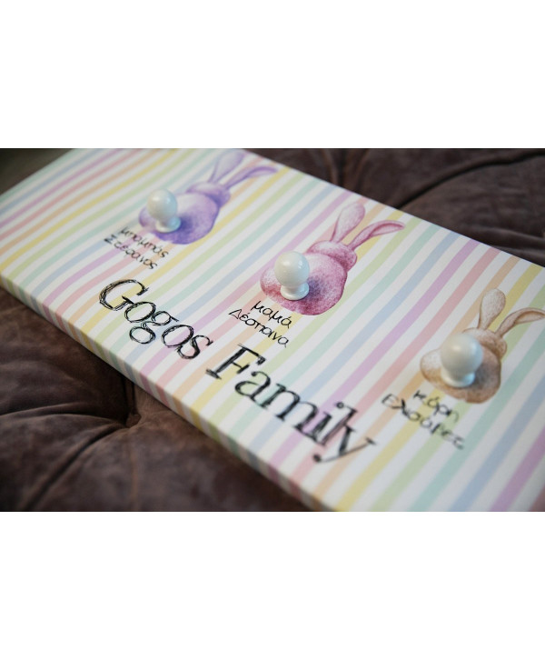 Easter family καδράκι κρεμάστρα