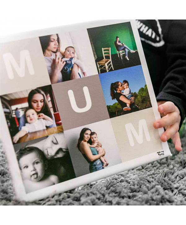 Mum's photo print - καδράκι καμβάς Mum's photo print - καδράκι καμβάς