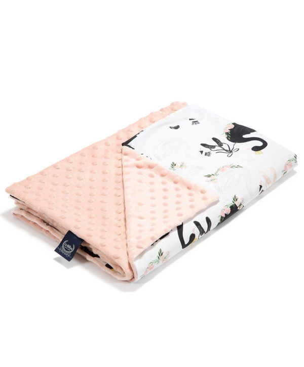 Λεπτή κουβερτούλα Moonlight Swan Minky powder pink Λεπτή κουβερτούλα Moonlight Swan Minky powder pink