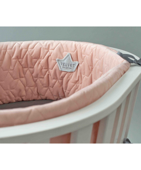 Velvet πάντα κούνιας - Powder pink Velvet πάντα κούνιας - Powder pink