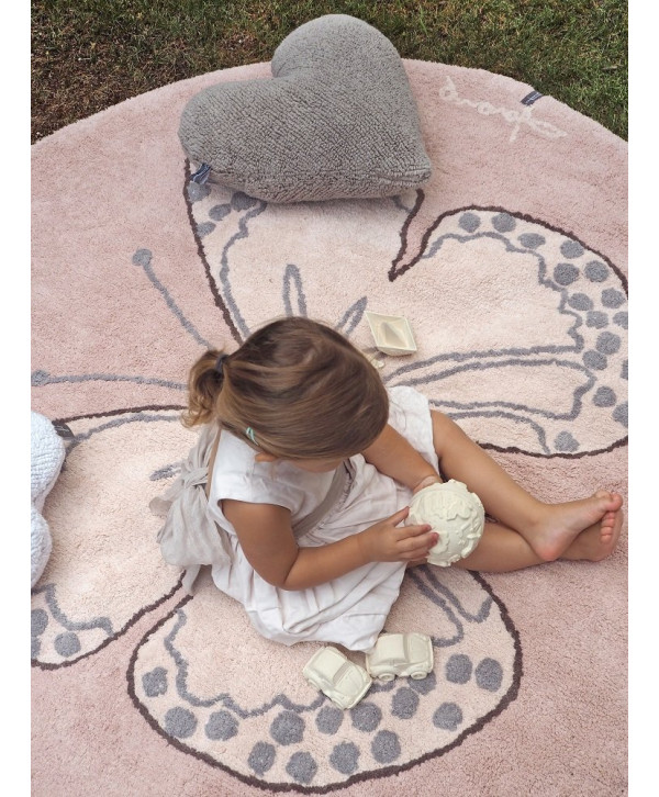 Lorena Canals Χαλί δωματίου Butterfly pink Lorena Canals Χαλί δωματίου Butterfly pink