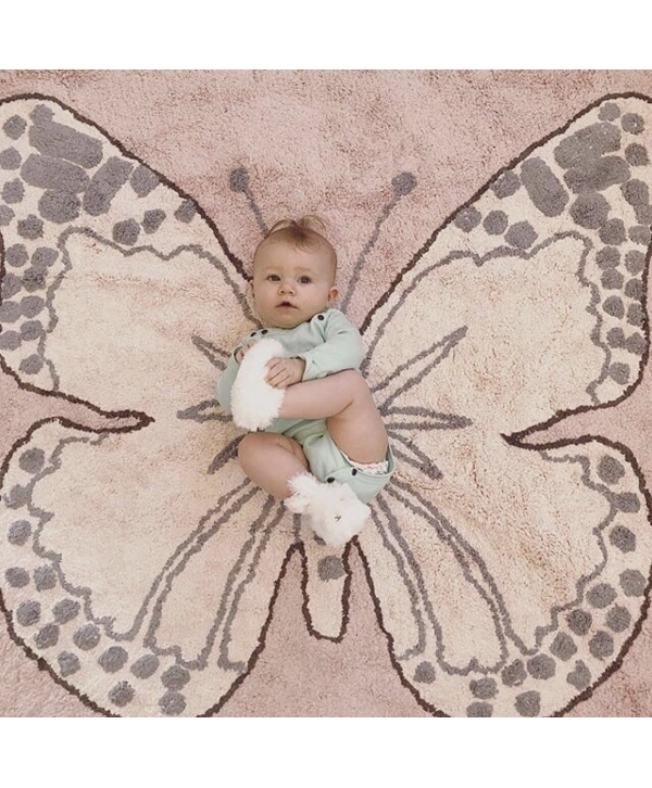 Lorena Canals Χαλί δωματίου Butterfly pink