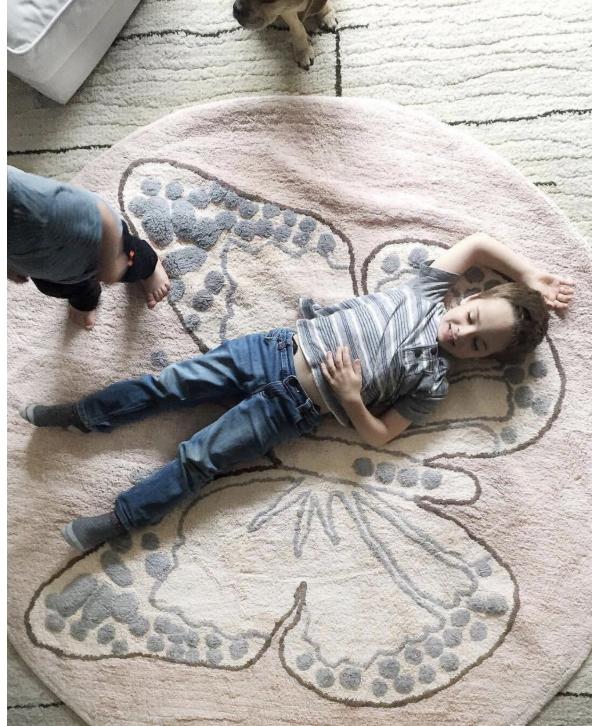 Lorena Canals Χαλί δωματίου Butterfly pink