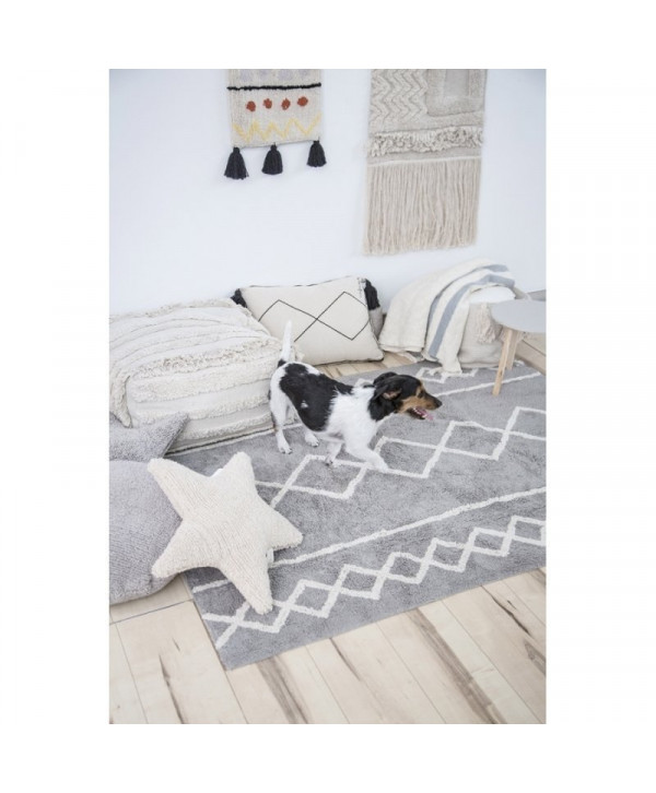 Lorena Canals. Χαλί δωματίου Oasis Grey-Natural 160 X 120 εκ