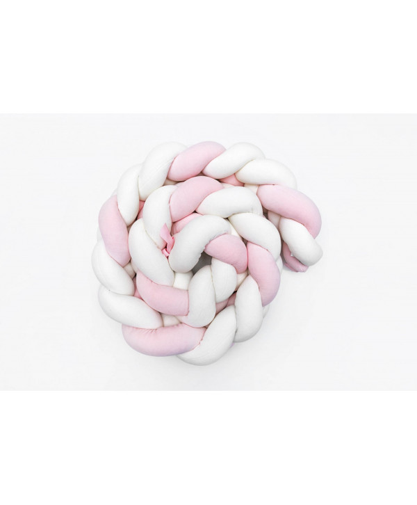 Πάντα πλεξούδα nany white-pink small Πάντα πλεξούδα nany white-pink small