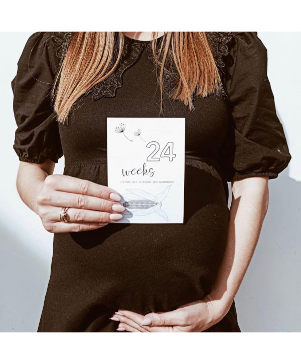 Pregnancy milestone cards Pregnancy milestone cards