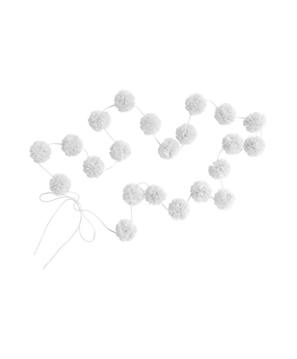Mini Pom Garland in White Mini Pom Garland in White