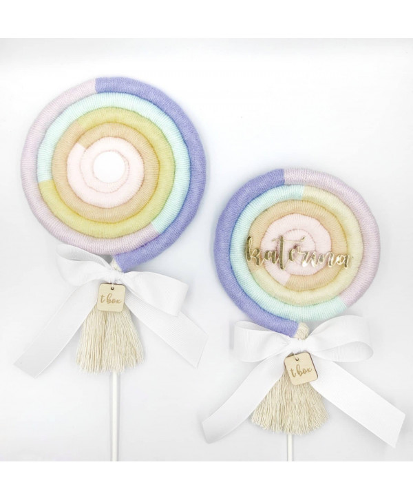 Macrame Lollipops pastel Macrame Lollipops pastel