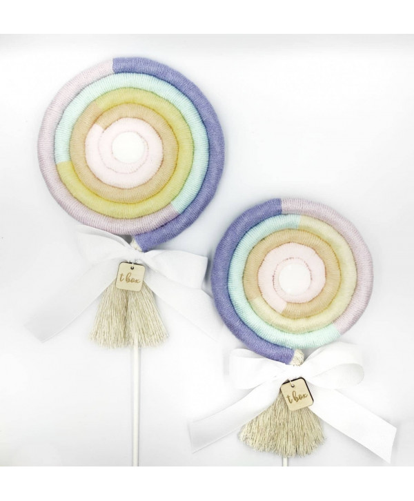 Macrame Lollipops pastel Macrame Lollipops pastel