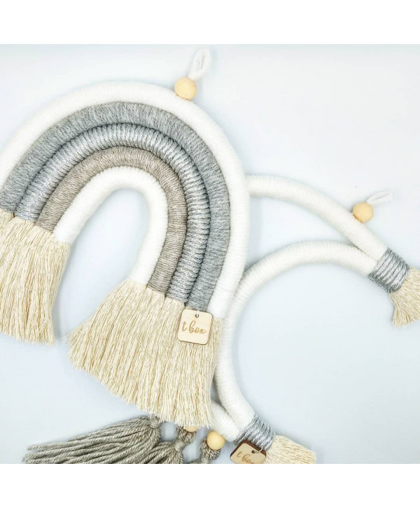 Macrame moon white