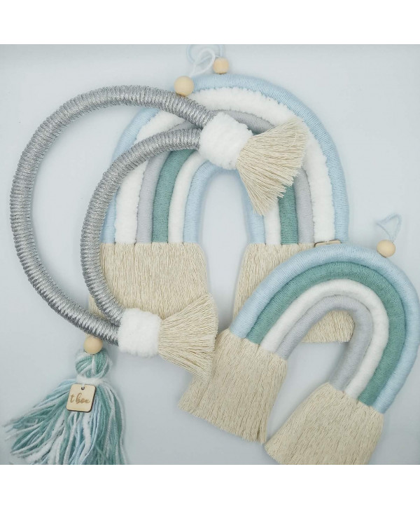 Set Macrame Rainbow and moon 02